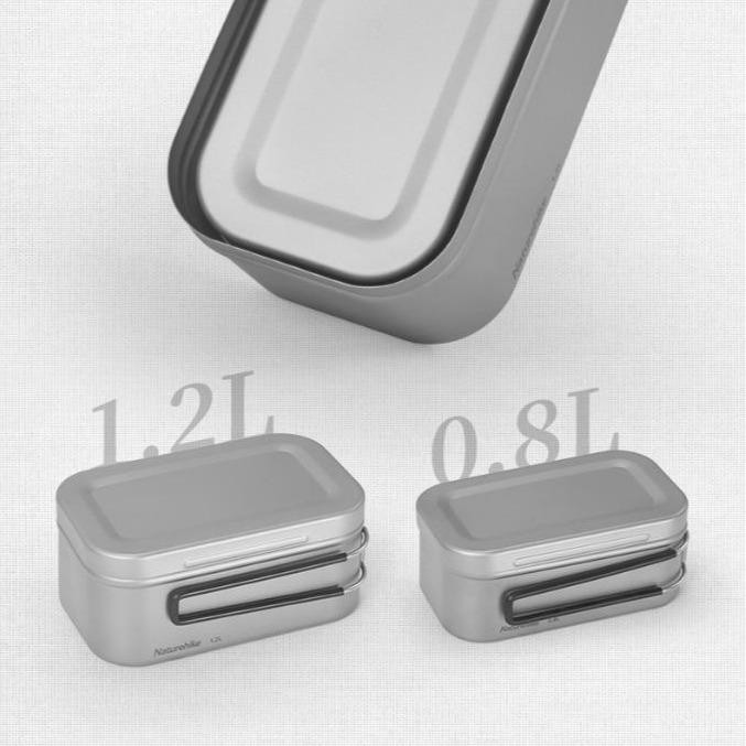 LUNCH BOX NESTING / POT / PANCI CAMPING TITANIUM NATUREHIKE CNH22CJ010