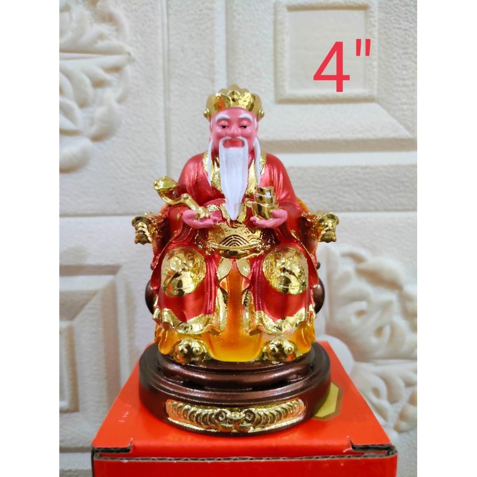 Ready patung dewa hok tek cin sin dewa bumi uk 4 inc