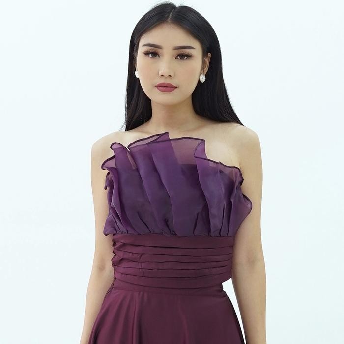 Organza Top Kombinasi Byenori Pakaian Atasan Blouse Wanita best seller