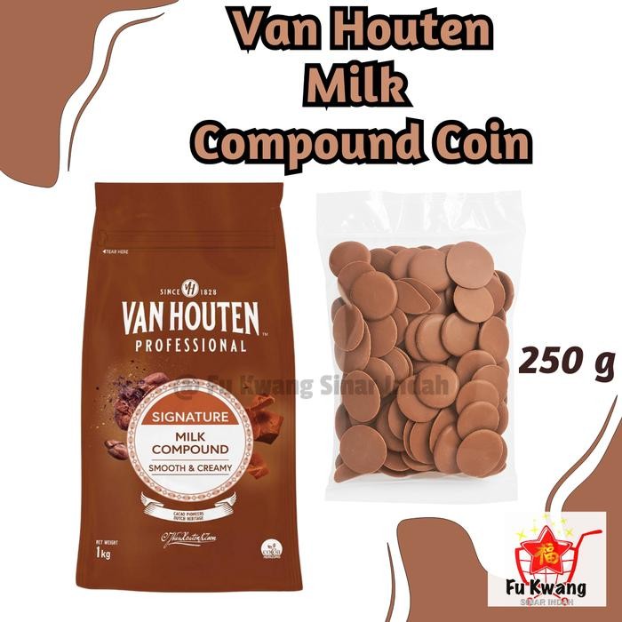 Van Houten Milk Compound Coin / Cokelat Coin / Milk Chocolate / Cokelat Compound Susu / Coklat