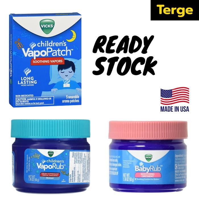 ORI USA Vicks Baby & Children Vaporub Vapopatch Soothing Oinment