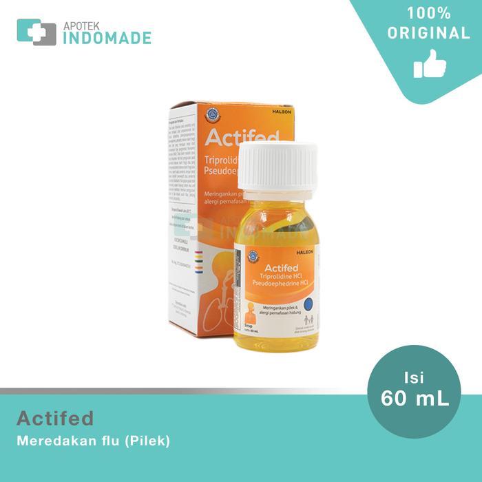 Terlaris Actifed Kuning Sirup 60ml - Obat Flu Pilek dengan Triprolidine HCl & Pseudoephedrine HCl
