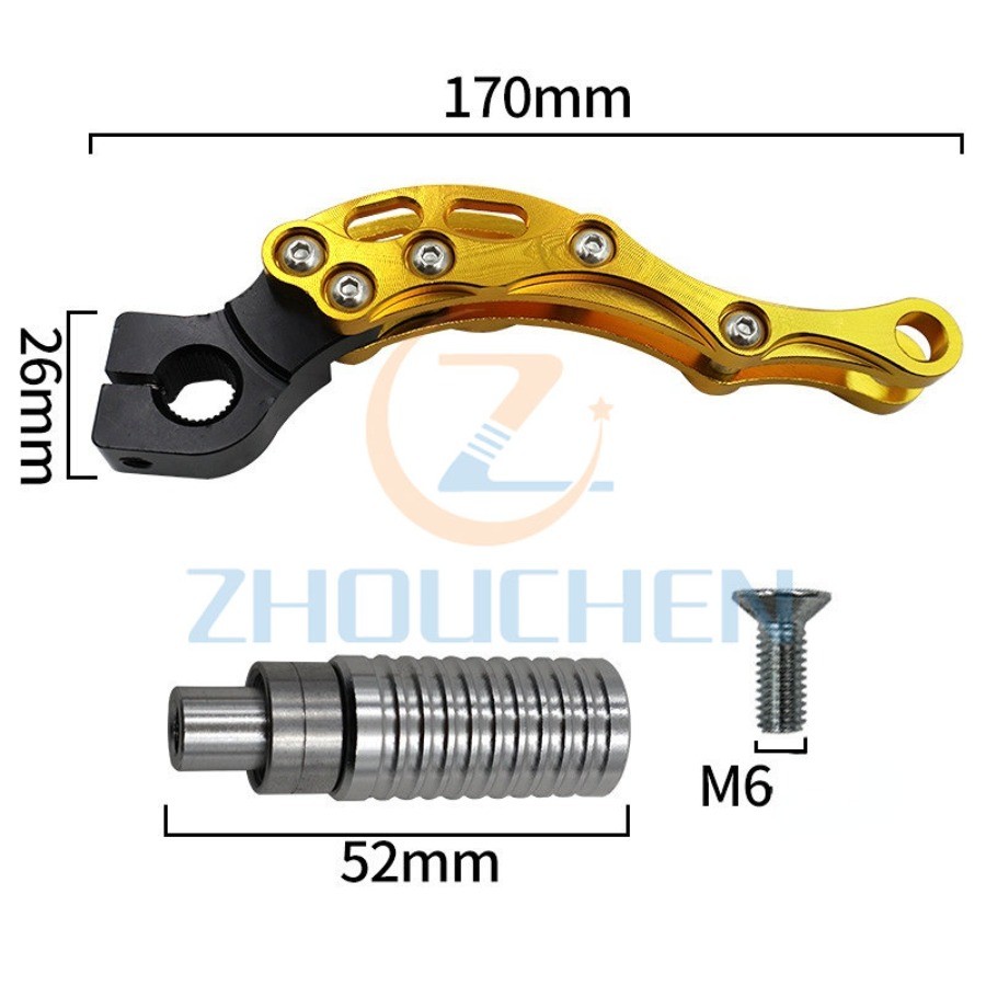 For JOG50/90/100 Fuxi 100CC Ghost Fire RSZ Motorcycle Accessories Engine Starting Lever CNC Modified