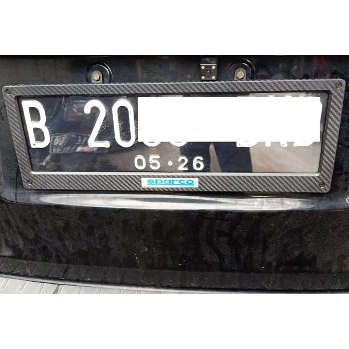 ERM Cover Plat Nomor Mobil Acrylik CARBON Tempat Plat Nomor CARBON