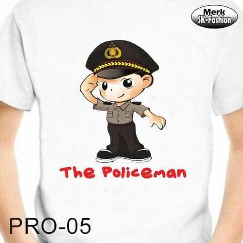 Kaos Anak Profesi Polisi (PRO-05) / Kaos Anak Baju Bayi Profesi Polisi