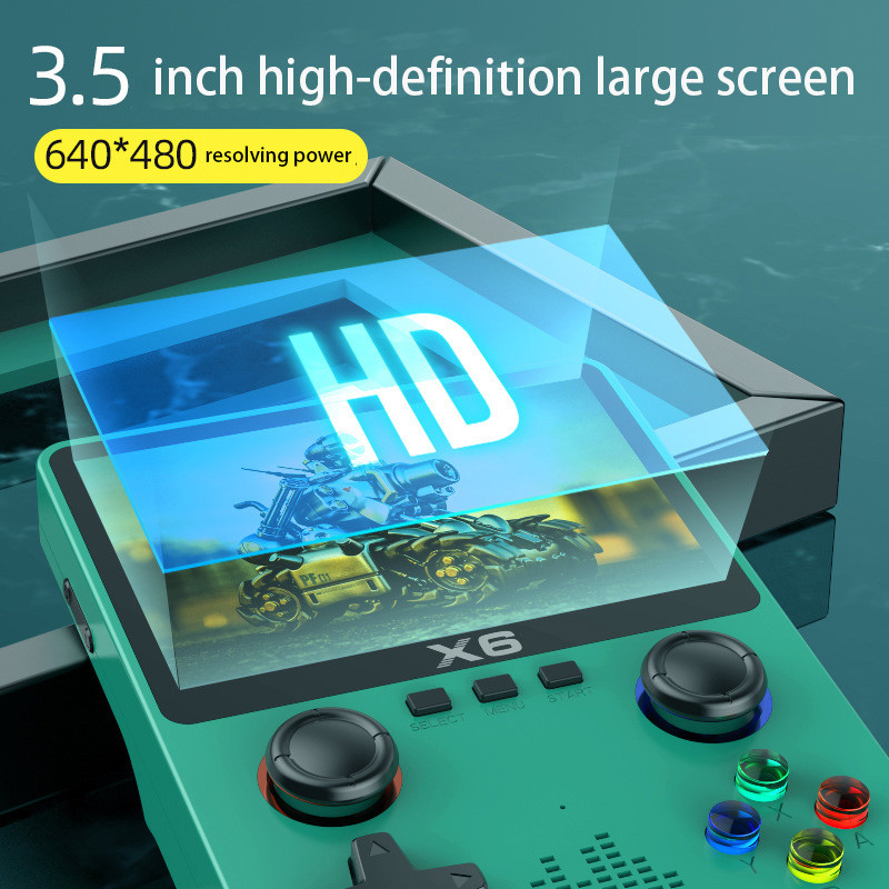 X6 Game Console HD PSP Handheld Game Console Dual Joystick GBA Arcade Simulator Dual Player Battle B