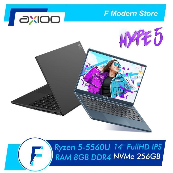 BARU Laptop AXIOO HYPE 5 AMD Ryzen 5 5560U 8GB SSD 256GB 14" FHD IPS RESMI