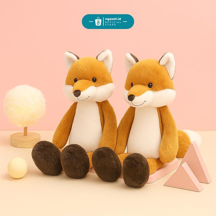 ngasoh.id Boneka Fox Rubah Hidden Love Soft Plush Mainan Lucu Kado Anak Ulang Tahun Cewek Pacar Buah