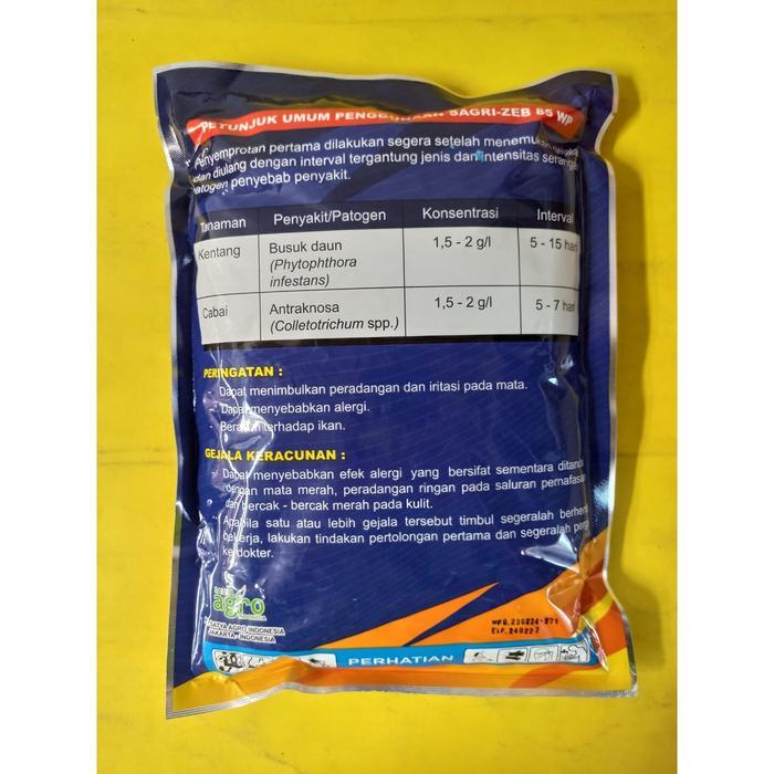 Fungisida Sagri-Zeb Sagri Zeb 85Wp Mankozeb Isi 800Gr Dari Satya Agro