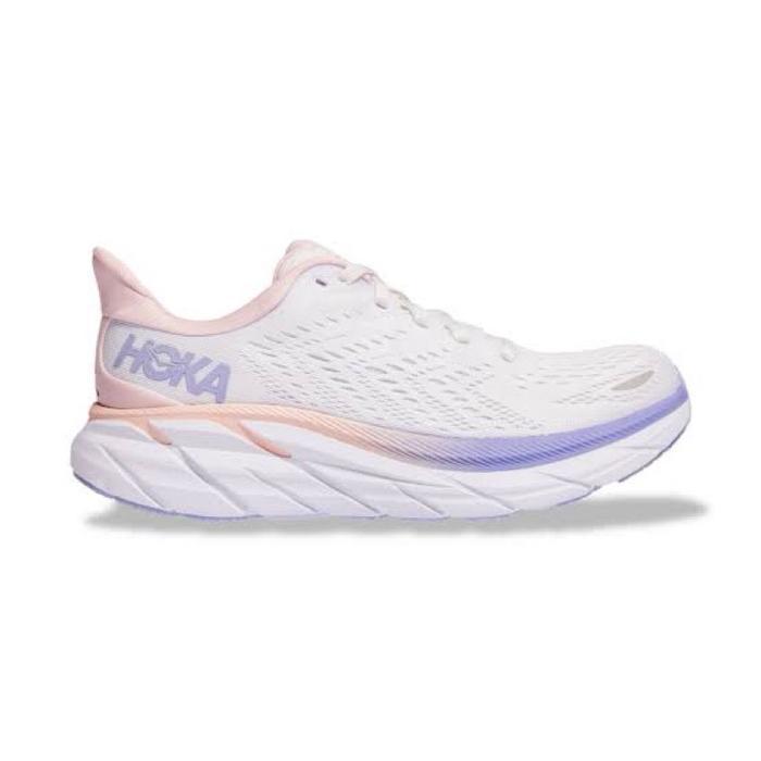 Hoka Clifton 8 Women'S White Purple Original 100%