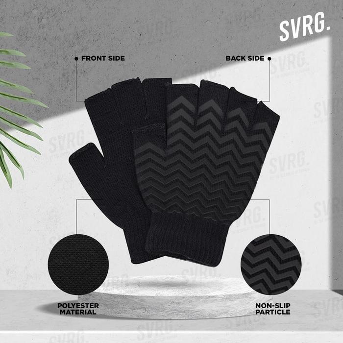 j4xk- Svarga Yoga Gloves Sarung Tangan Yoga & Pilates Anti Slip