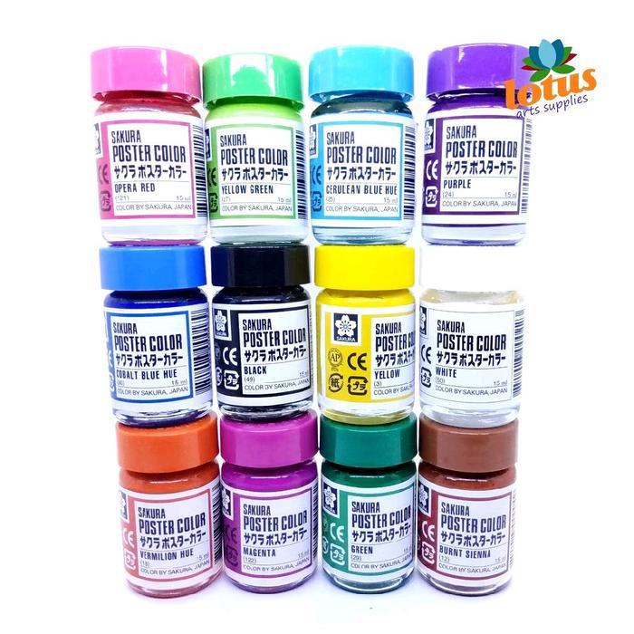 ugul- Sakura Poster Color 15Ml Cat Poster Satuan