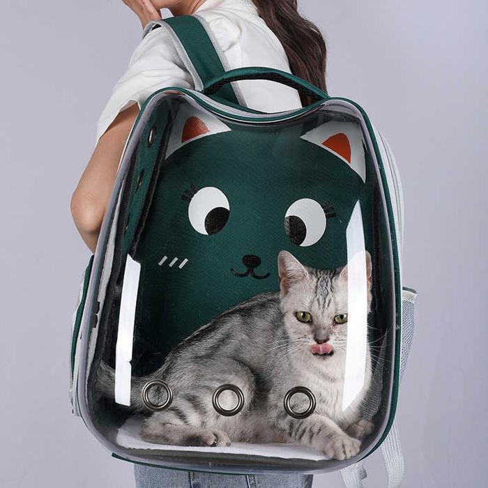 Ransel Kucing Astronot Transparan Tas Astronot Kucing Besar Pet Accessories