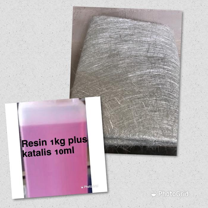 Paket Serat Fiber 1Kg Plus Resin Plus Katalis Gratisongkir