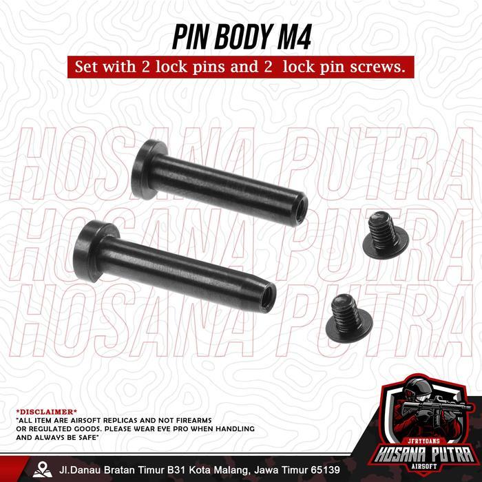 i0cc- 2B Innovation Pin Body Set M4 (Lokal Made Pin Body)