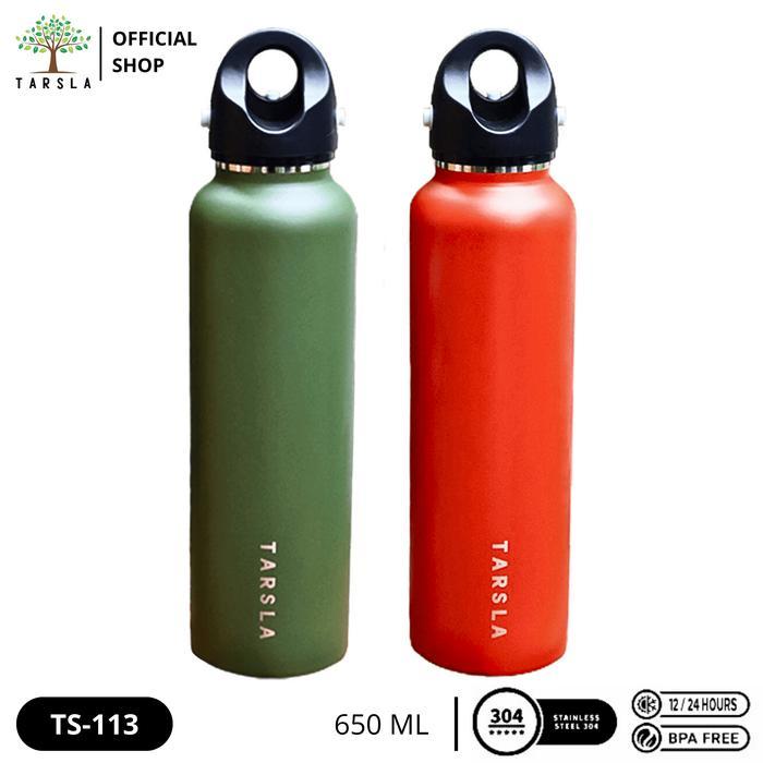 Cooksy- Tarsla Botol Termos Ts-113 Vacuum Flask Tumbler Stainless Steel 650 Ml Tahan Es Batu