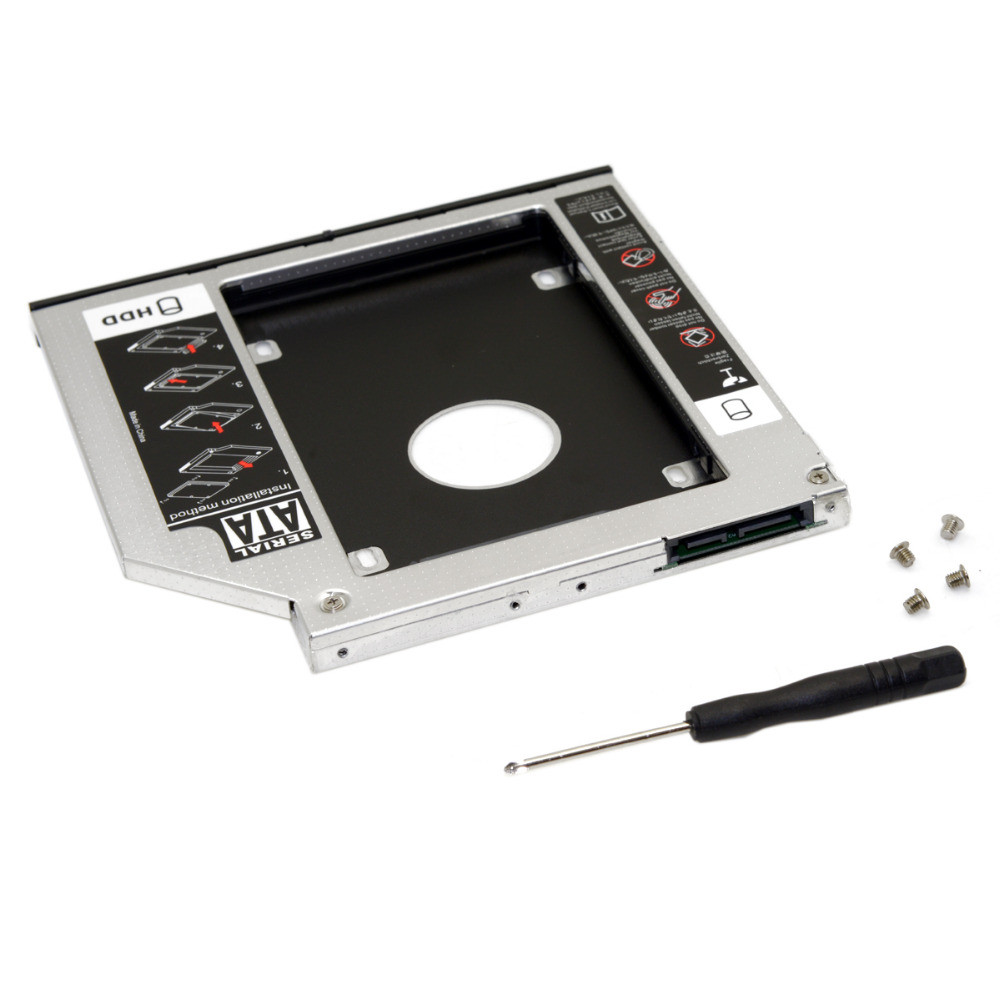 CYSM Xiwai SATA 22pin HDD HD Hard Disk Drive Caddy Case for 12.7mm Universal Laptop CD / DVD-ROM Opt