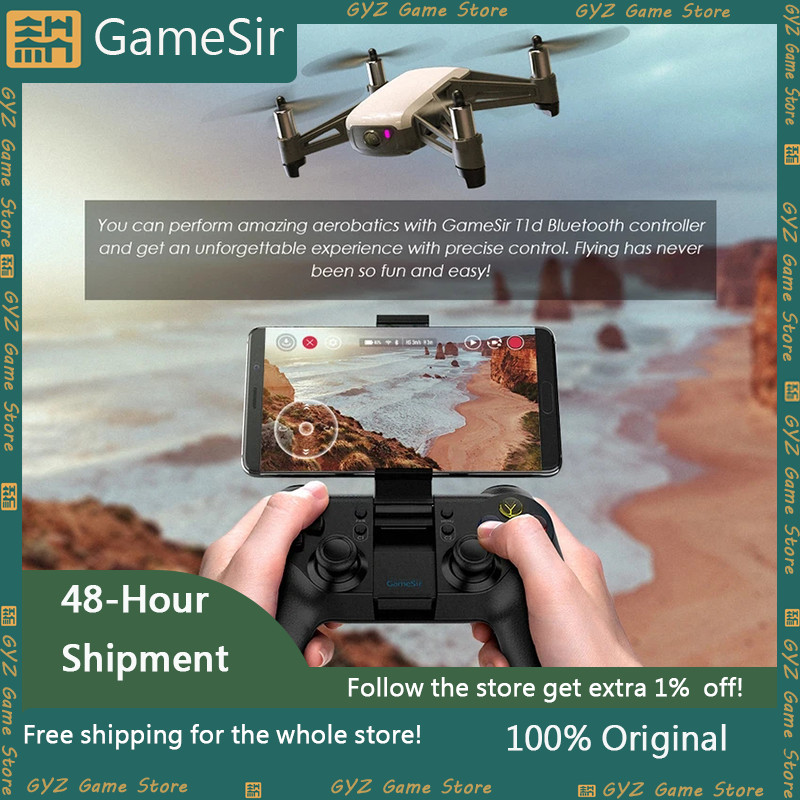 Gamesir T1d 360° Navigation 3d Joystick Bluetooth Controller For Dji Tello Mini Drones Compatible Wi