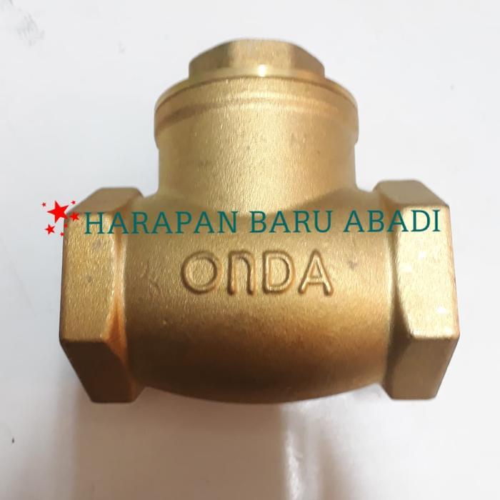 Check Valve Kuningan Onda 1" Inch / Swing Check Valve