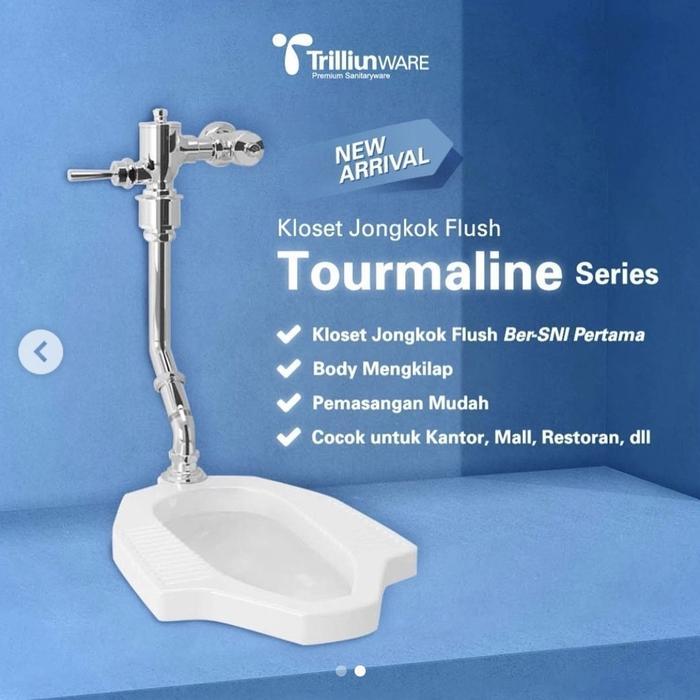 kloset closet jongkok flush tourmaline TRILLIUN