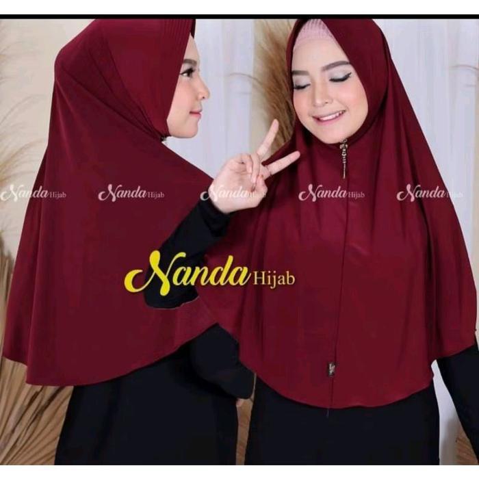 Bergo Nanda Hijab Size M Ori by Nanda Hijab Instan