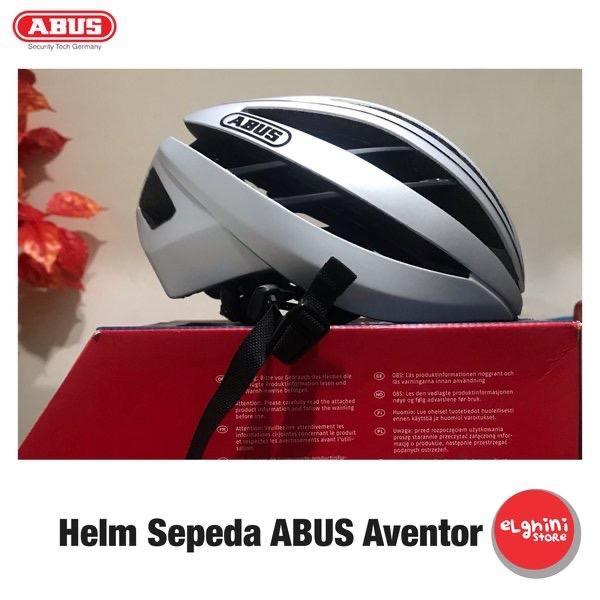 Helm Sepeda Abus Aventor Silver