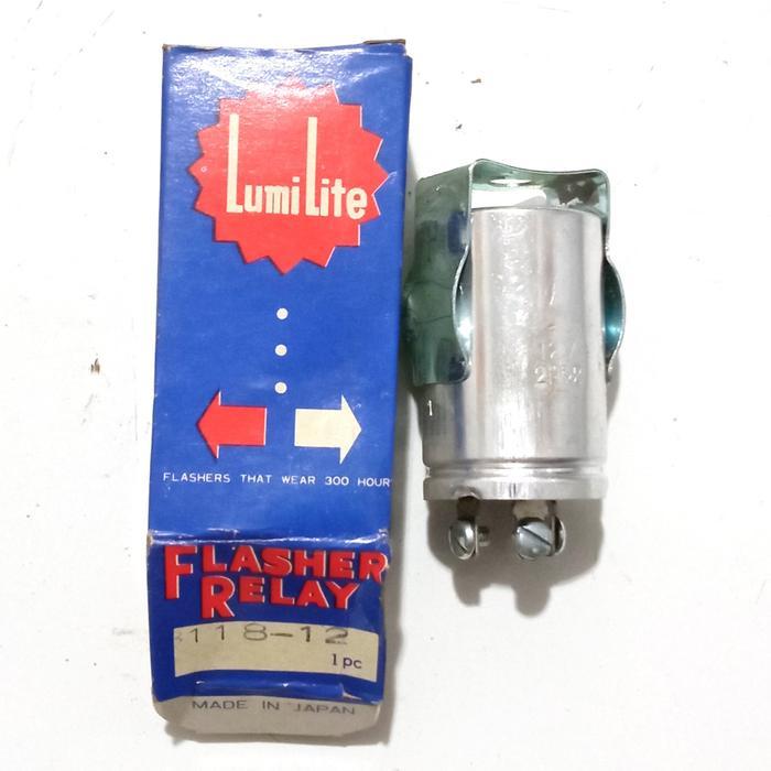 RELAY FLASHER MOBIL 12V KAKI 3 BULAT - LUMILITE READY