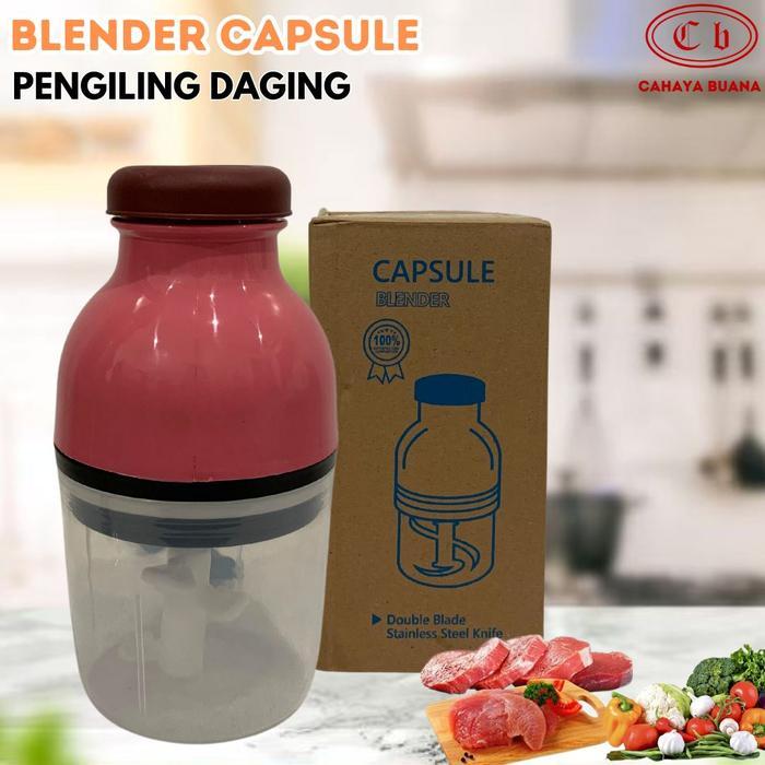 Blender Kapsul Electric / Blender MPASI Blender Chopper Jus Dan Penggiling Daging Pisau Stainless Ge