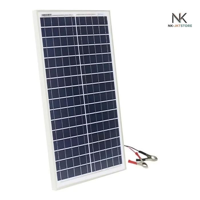 Panel Surya 1 Set Lengkap + Power Inverter + Solar Charge Controller Free Kabel Solar Panel Paket