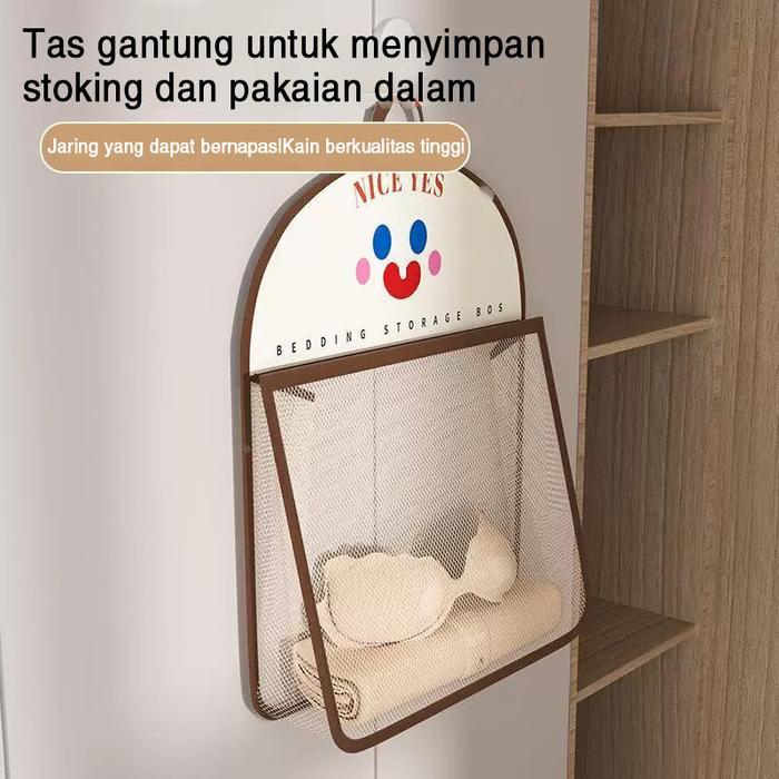 Promo Tas Jaring Gantung Serbaguna Keranjang Penyimpanan Transparan Tempat Mainan, Kaus Kaki, Bra &