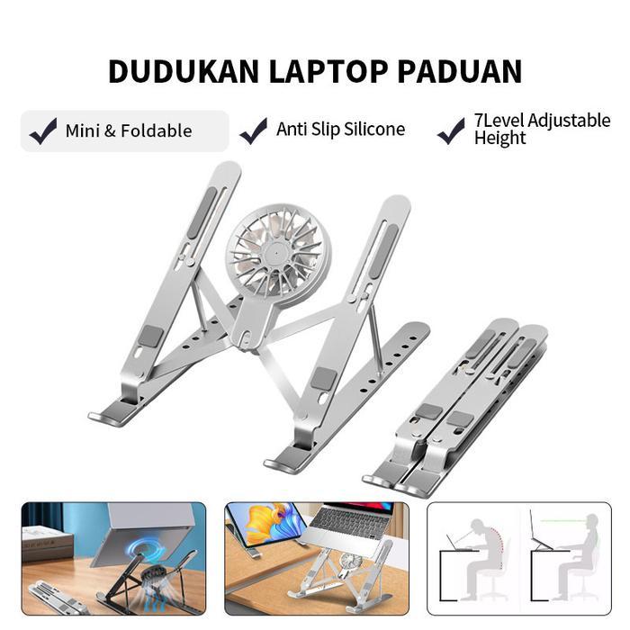Asus - Tablet Stand Laptop Stand Holder Dudukan Laptop Aluminium Alloy