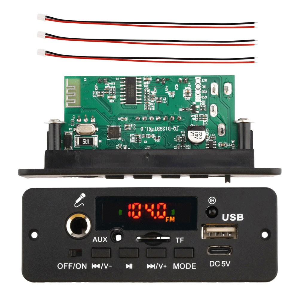 DC 5V MP3 Player 2*5W Amplifier Blue-tooth MP3 Decoder Board Car Music Player FM Radio Handsfree