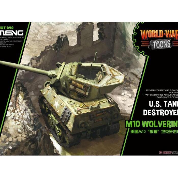 Sale Mewwt020 Meng World War Toon U.S. Tank Destroyer M10 Wolverine