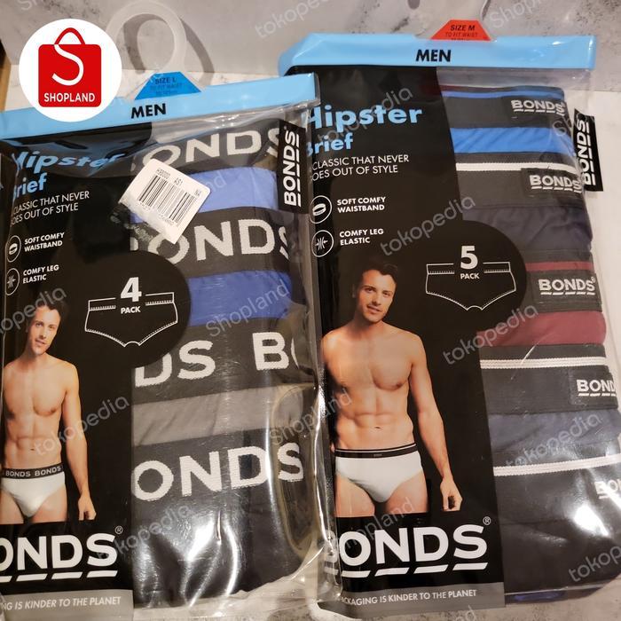 BONDS brief underwear undie trunk chesty bonds Australia - hipster brief, M