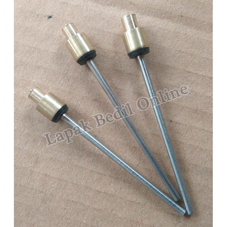"New" Pentil Tabung Kuningan Teflon Hitam Datar AS 3mm Murah