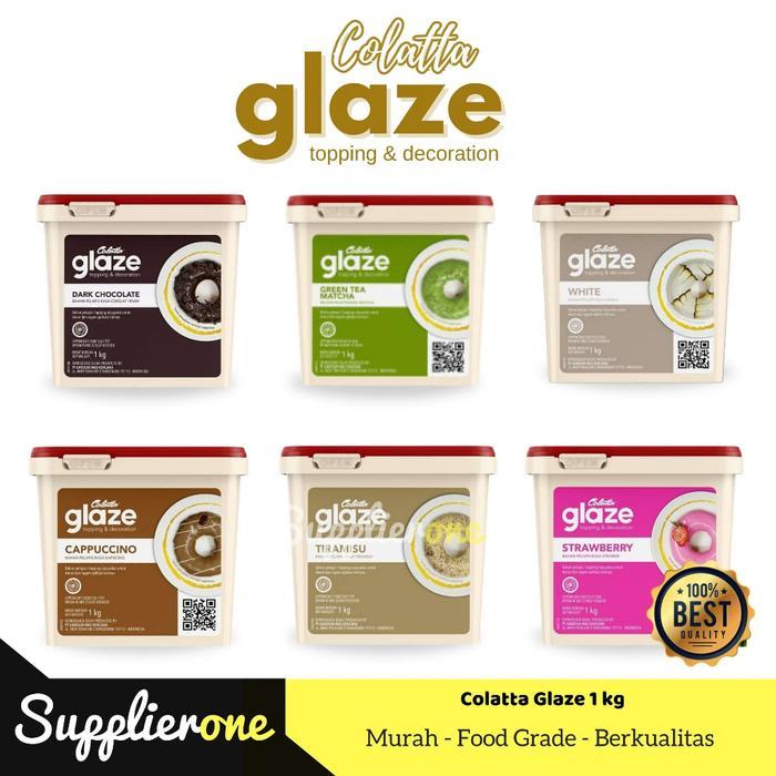 Terlaris Colatta Glaze Dark Coklat / Selai Dark Cokelat 1kg / Selai Roti / Topping Selai Colatta