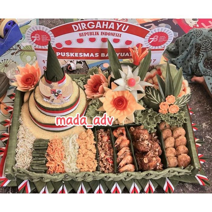 Topper Tumpeng Custom HUT RI/ Topper Custom Kemerdekaan/ Topper Tumpeng Kemerdekaan RI Jumbo