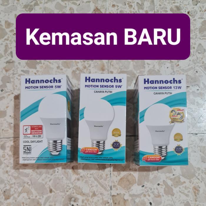 Lampu SENSOR GERAK Lampu LED Sensor HANNOCHS motion sensor 5W 9W 13W