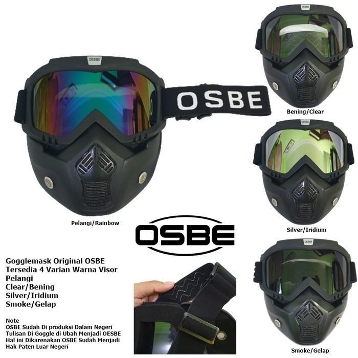 Goggle Mask Masker Helm Ekonomis Gaya Retro Jap Style Shark Raw