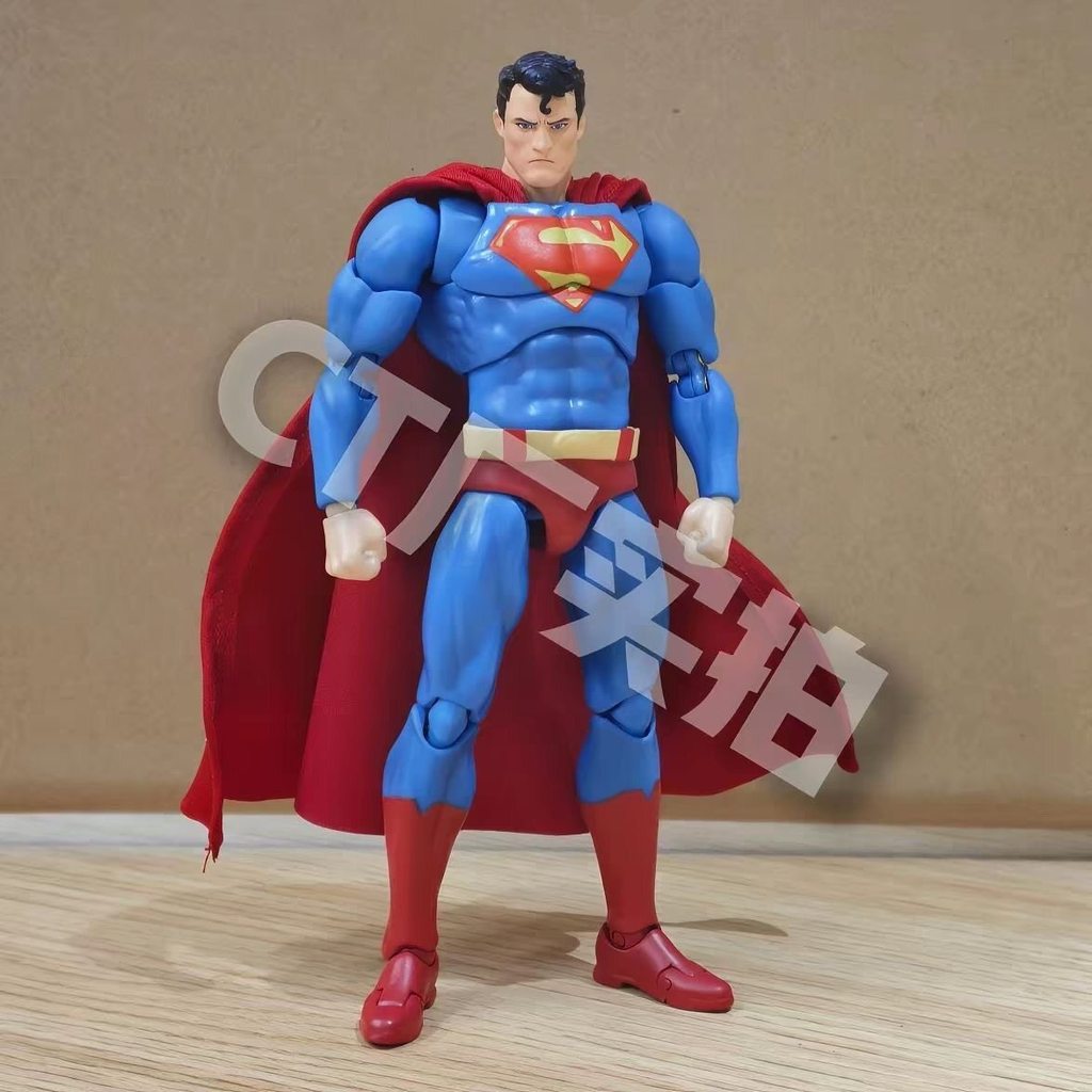 In Stock Ct Toys Superman Mafex 117 Comic Hush Justice League Articulated Dc Superman Hush Anime