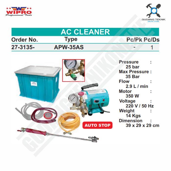 Promo Mesin Jet Cleaner WIPRO APW-35AS /Steam Stim AC WIPRO APW 35AS-APW35AS Terlaris