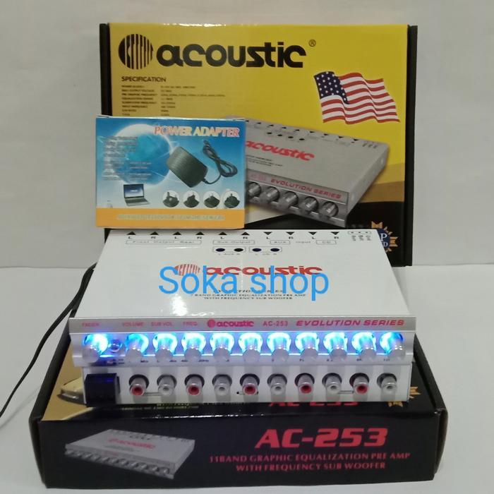 Parametrik Equalizer ACOUSTIC AC-253 Acoustic AC-253 11 band+ adaptor