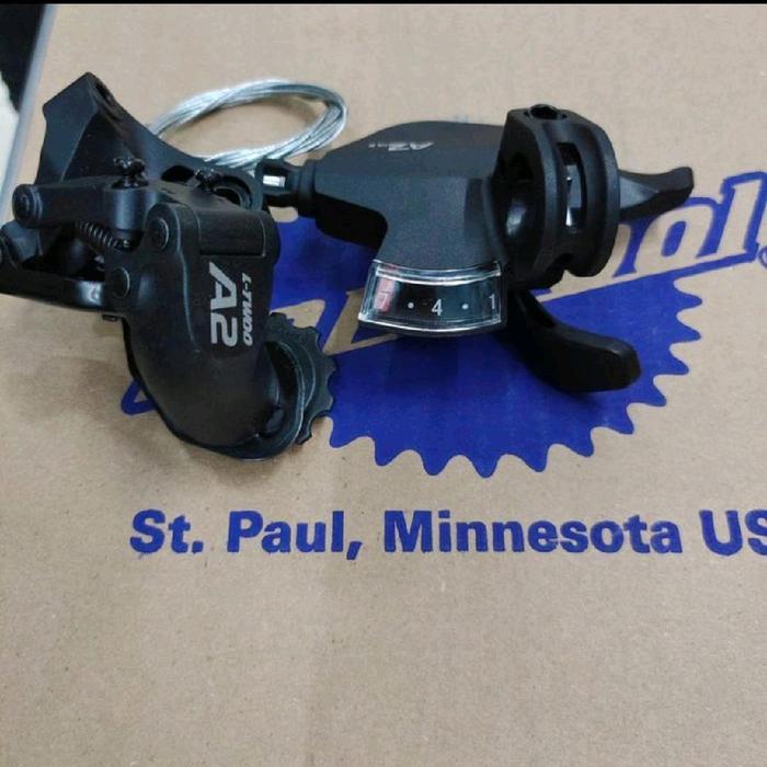 READY Shifter Dan Rear Derailleur RD 7 Speed L-TWOO A2 7 Sp Short Cage Pendek Sepaket RD Dan Shifter