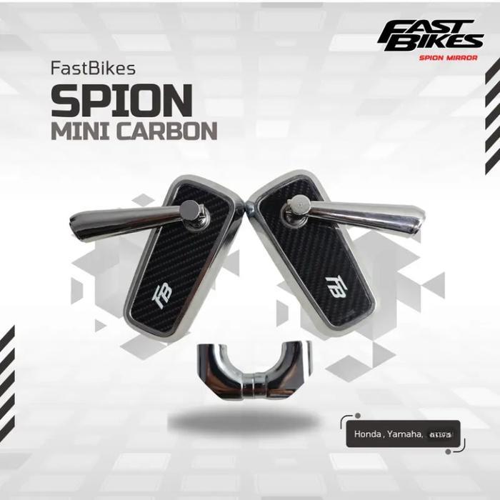 ORI KACA SPION VARIASI MODEL h2c CHROME HITAM MINI KARBON UNIVERSAL MOTOR Motorcycle ORIGINAL