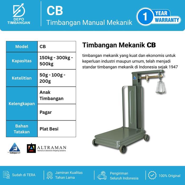 Timbangan Duduk Cahaya Adil CB Timbangan Mekanik Manual 150kg 300kg 500kg
