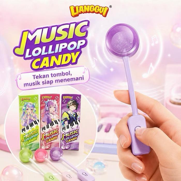 [HALAL] LIANGGUI PERMEN LOLIPOP MUSIK RASA BUAH ASLI PERMEN VIRAL COCOK UNTUK KELUARGA CEMILAN VIRAL