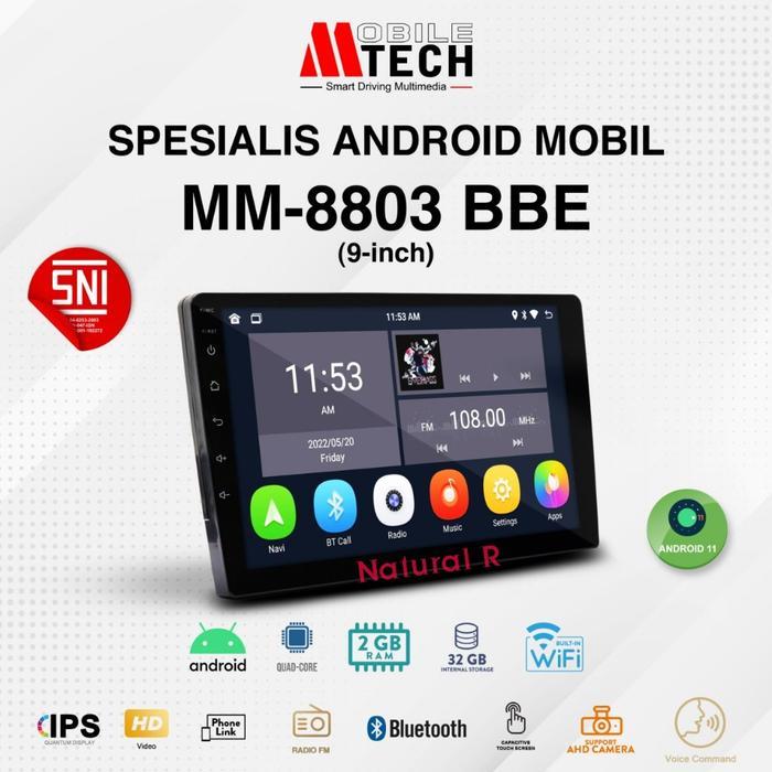 HEADUNIT ANDROID MTECH MM-8803 9/10 INCH RAM 2GB + 32GB