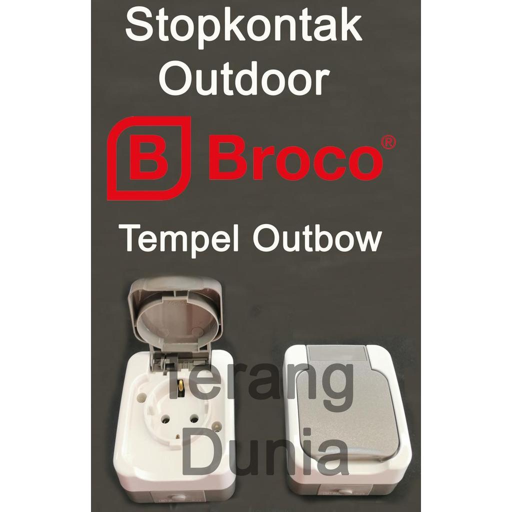 Aydaazani- Stopkontak Outdoor Stopkontak Broco Atlantik Stopkontak Broco Tempel Luar Stopkontak