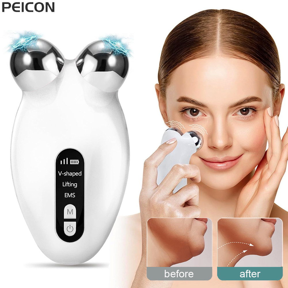 Face Lifting Massager EMS Microcurrent Facial Massager Face Wrinkle