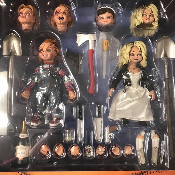 NECA ULTIMATE CHUCKY & TIFFANY 2-PACK 2PACK BRIDE OF CHUCKY CHILD PLAY